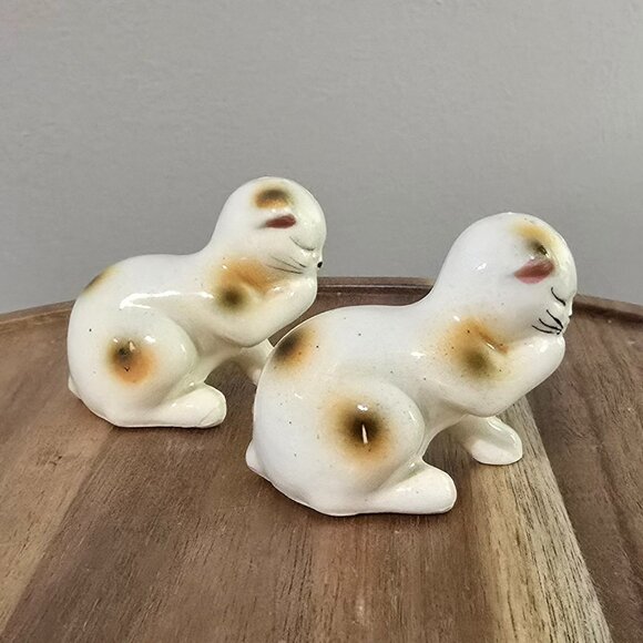 Vintage Empress Cat Salt and Pepper Shakers. Made in Japan - Picture 4 of 5